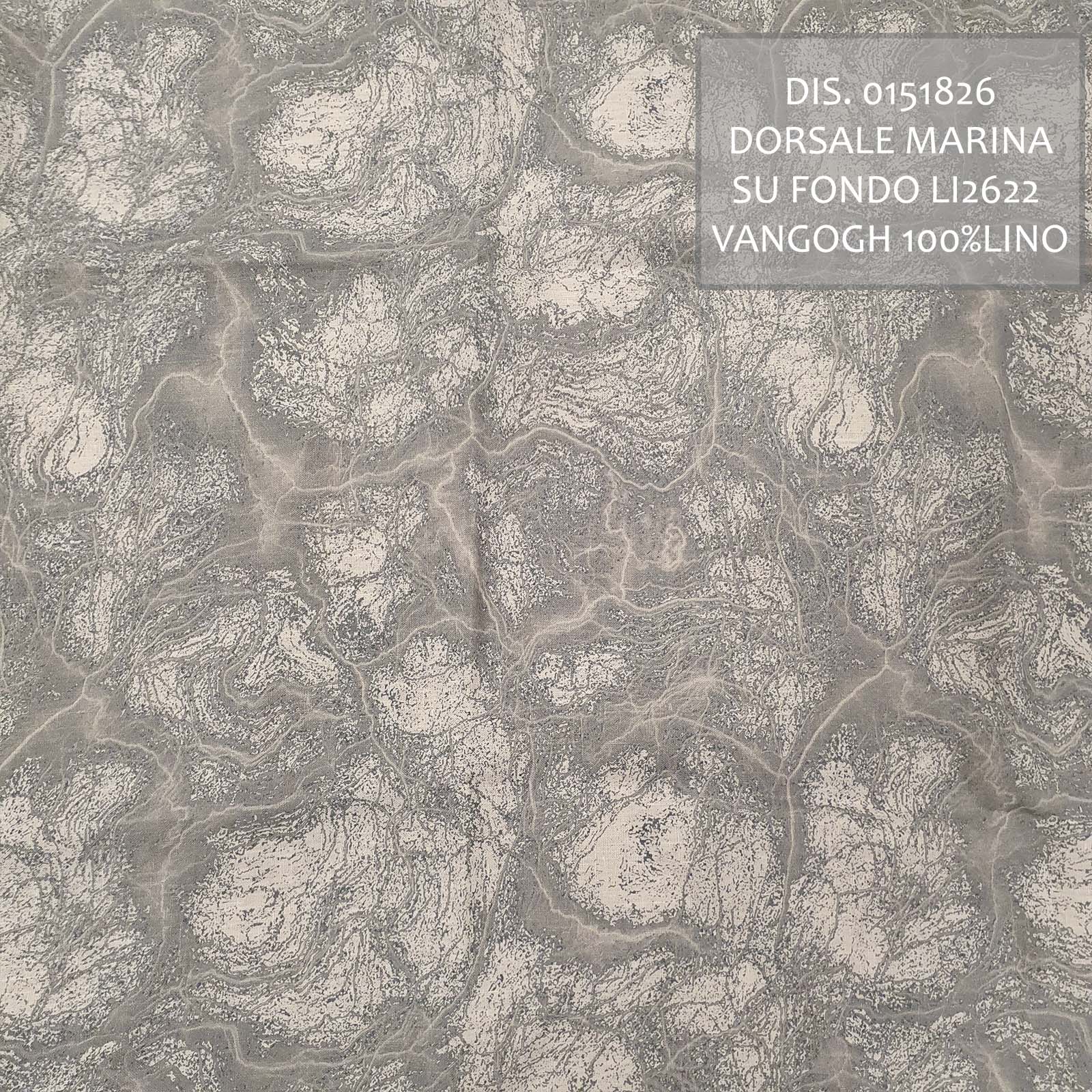 fabric print with digital pigment colourant, Nature sea ridge style on li2622 vangogh<br /> 100% Made in Italy fabric. Style modern with fancy decorations.

 Treatments: antibacterial and soft standard. Type of workings: digital print. 