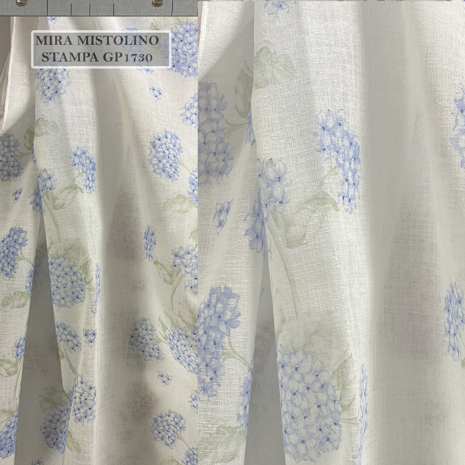 Semi-filtering curtain fabric,  floral print design in full height on a bouclé background<br /> 100% Made in Italy fabric. Style classic and trendy with flowers decorations.

 Treatments: standard. Type of workings: pigment print. 