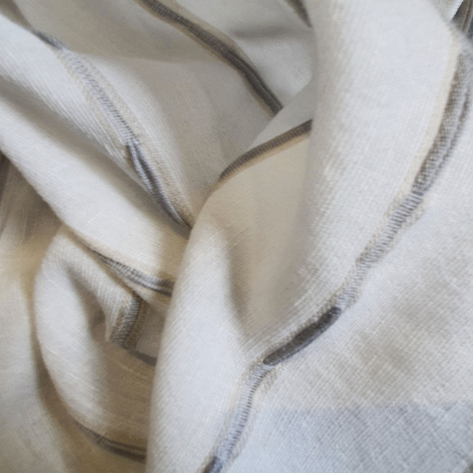 GP20266 PLISSE' AIRON FETTUCCIA 60%PL 40%LIN W. 320CM
Linen blend jacquard 3d plisseè with sewing wffect.<br /> 100% Made in Italy fabric. Style modern and trendy with plain, jacquard structures, small drawings and stripes decorations.

 Treatments: antibacterial, embossing 3D effect and soft hand. Type of workings: jacquard and pleated. 