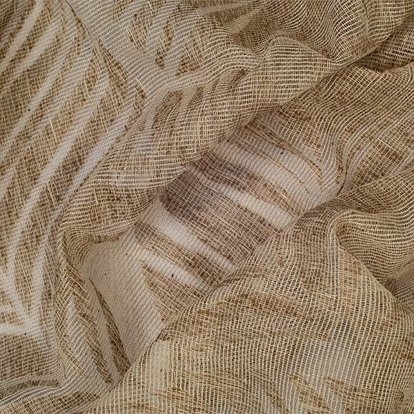 Devorè foglie su fondo rete easyleno.<br /> Tessuto 100% Made in Italy. Stile moderno con decori fantasia e floreale. Trattamenti: stropicciato. Tipo lavorazioni: dévoré. 